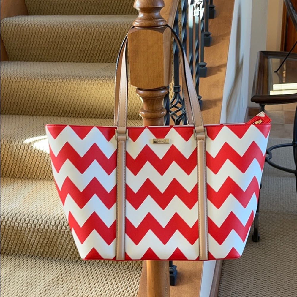 Kate Spade Chevron Tote